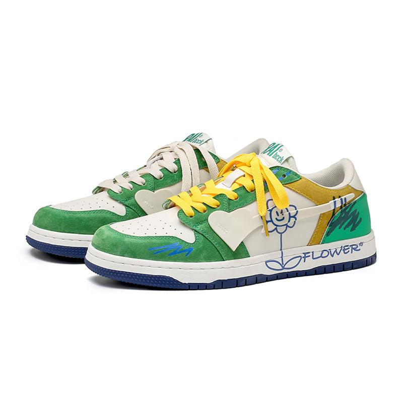 H-Block |Flower Totem Canvas Sneakers