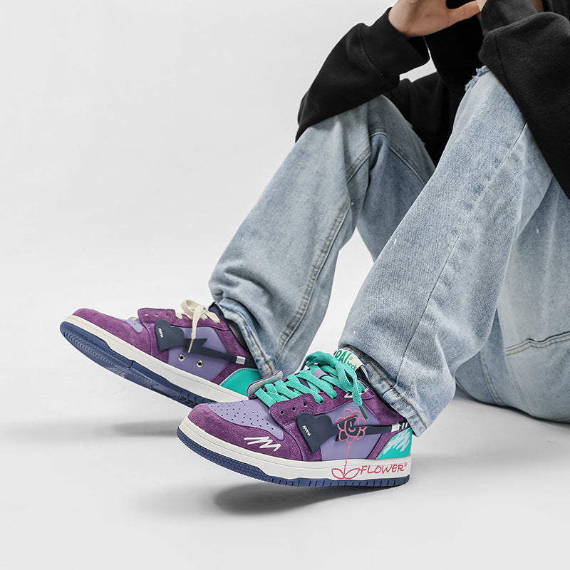 H-Block |Flower Totem Canvas Sneakers