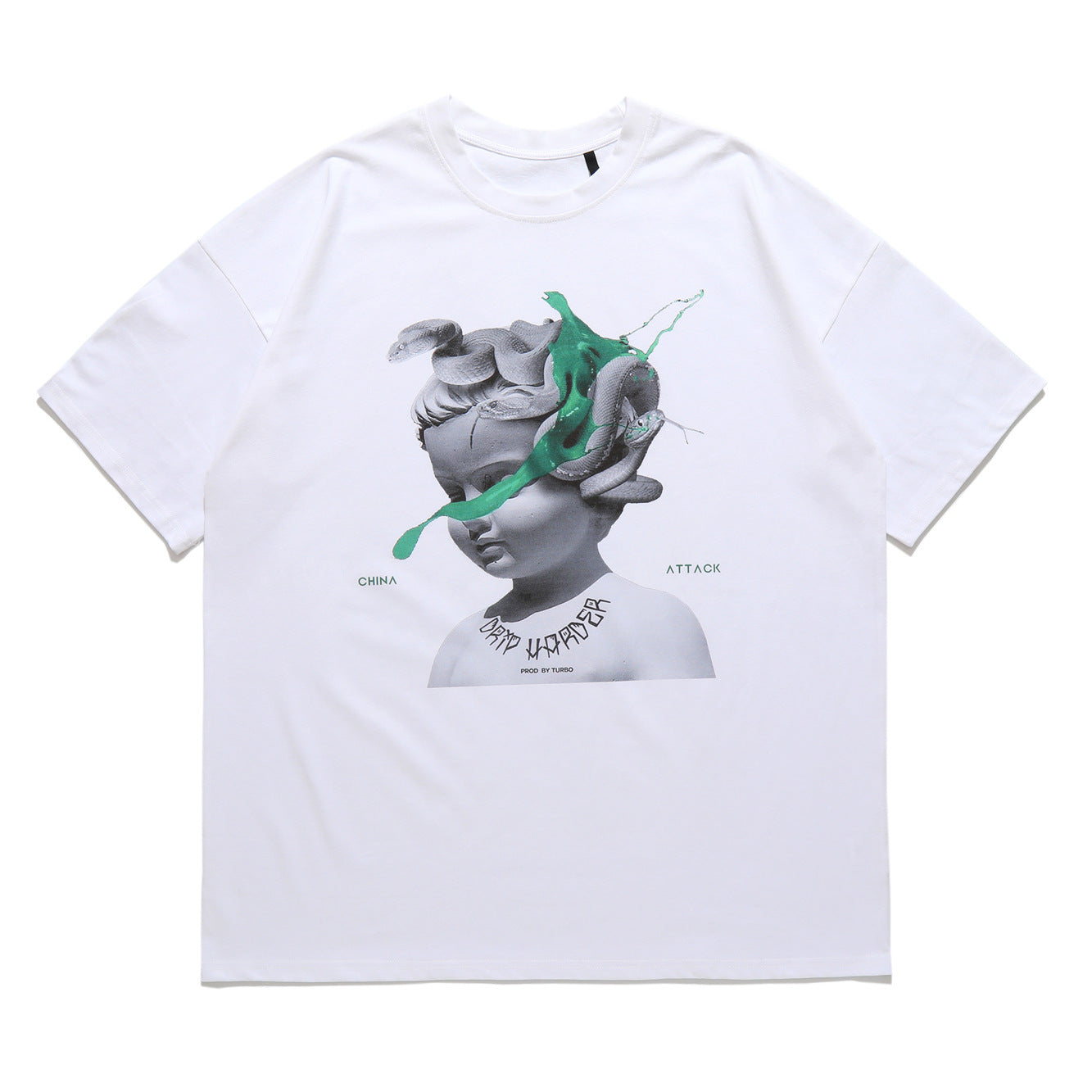 【LawFoo】High Street Portrait Graphic T-Shirt