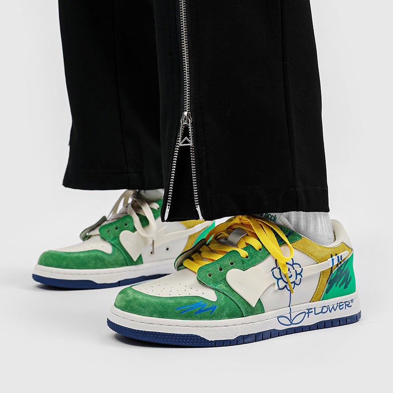 H-Block |Flower Totem Canvas Sneakers