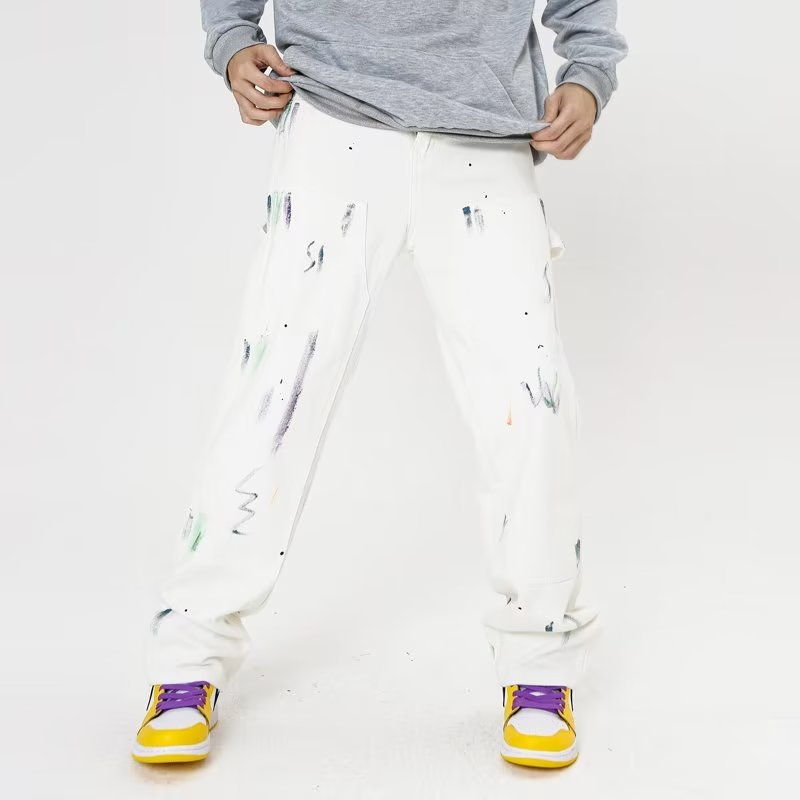 Urban Doodle Splatter Baggy Jeans