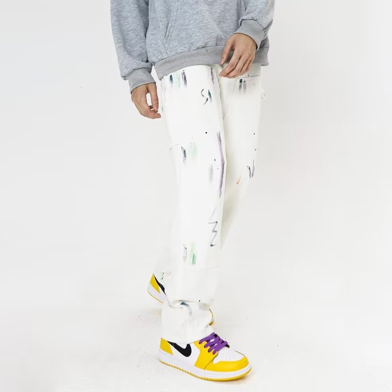 Urban Doodle Splatter Baggy Jeans
