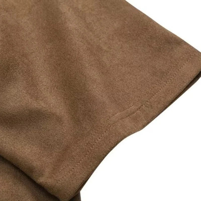 Vintage Skull Wing Suede T-Shirt