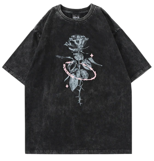 Get your hands on the thorn rose T shirt  and express your love for vintage fashion!