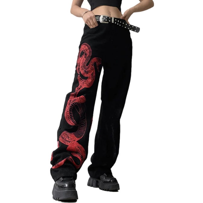 What Color Jeans with Snake Print Boots?