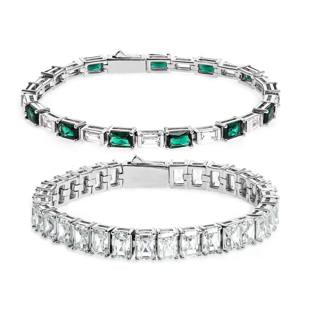 WIC | Emerald T Square Diamond Bracelet