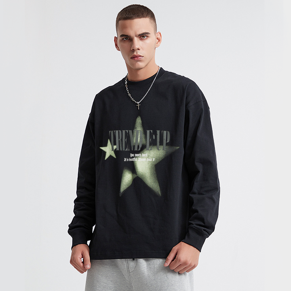 Star Letters Shadow Long-Sleeve Shirt
