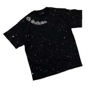 LoopStone Starry Letter Rhinestone T-shirt