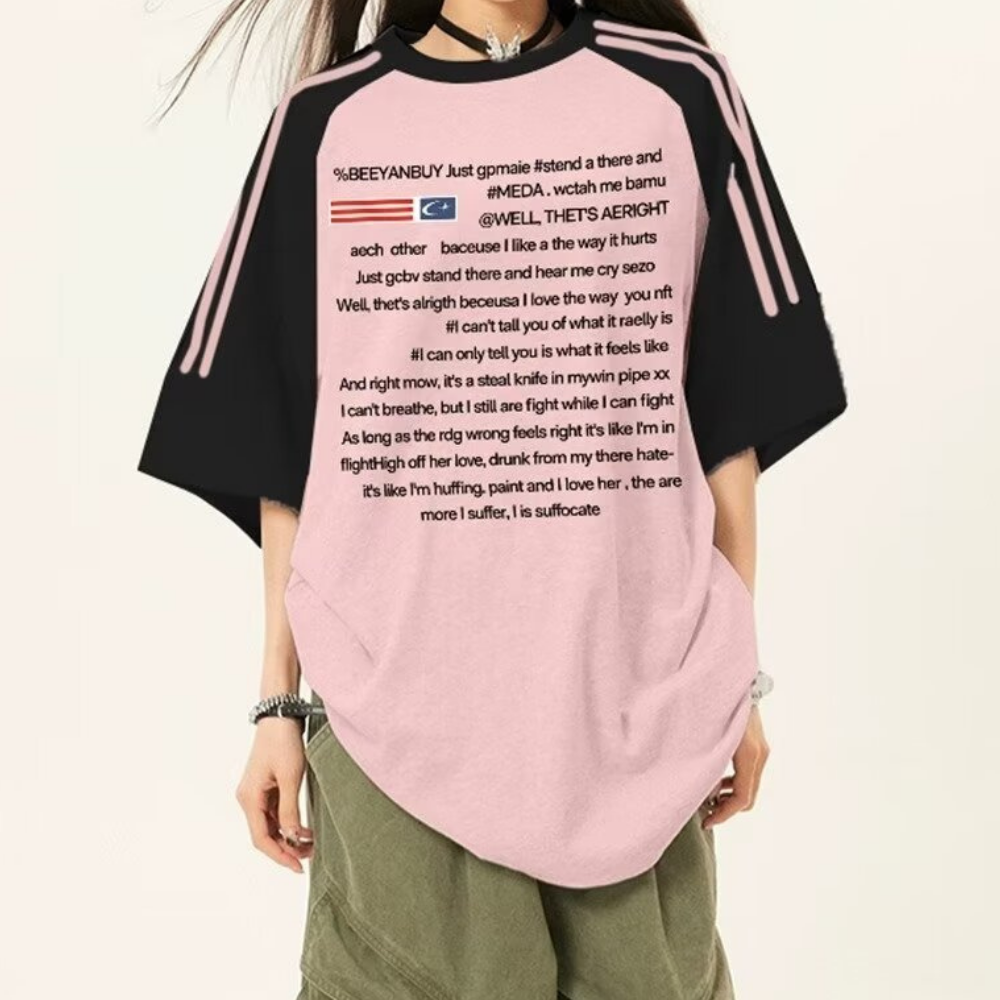 American Heavy Raglan Letter T-shirt