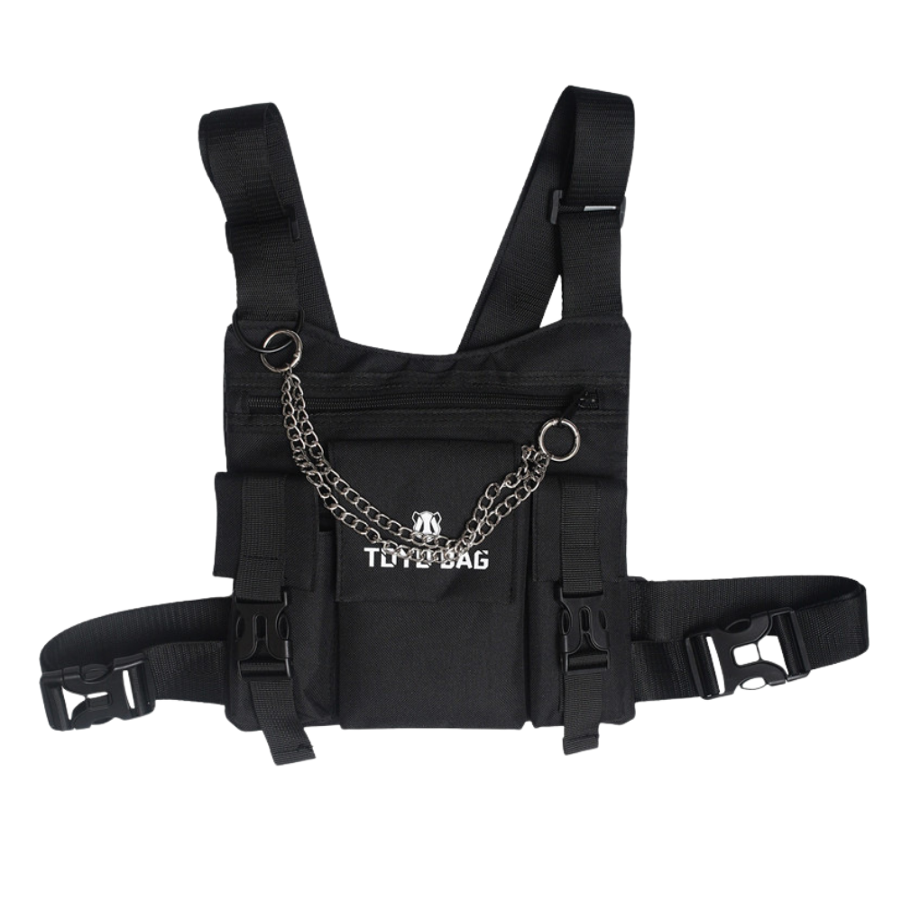 Functional Chain Oxford Vest Chest Bag