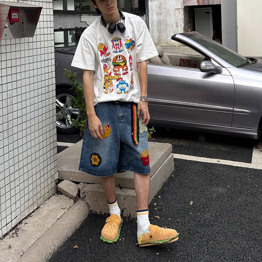 Street Burger Fries Shorts