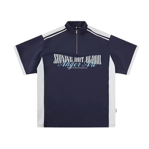 Retro Outdoor Stand Collar POLO Shirt