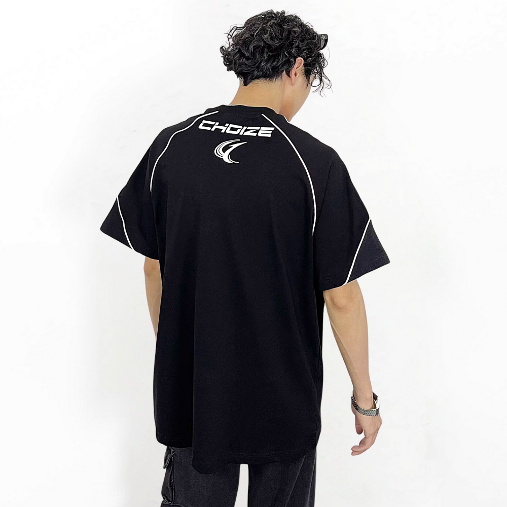 Street Racing Stripe Suede T-Shirt