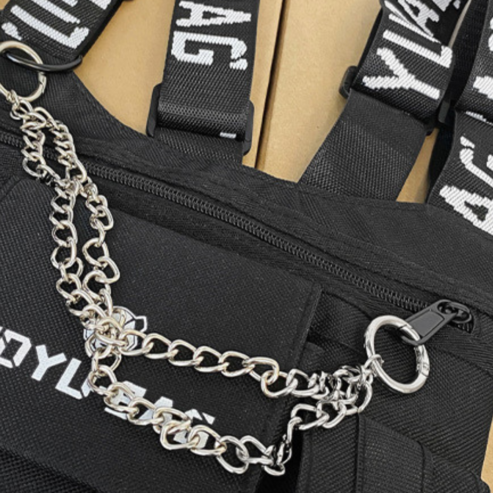 Functional Chain Oxford Vest Chest Bag