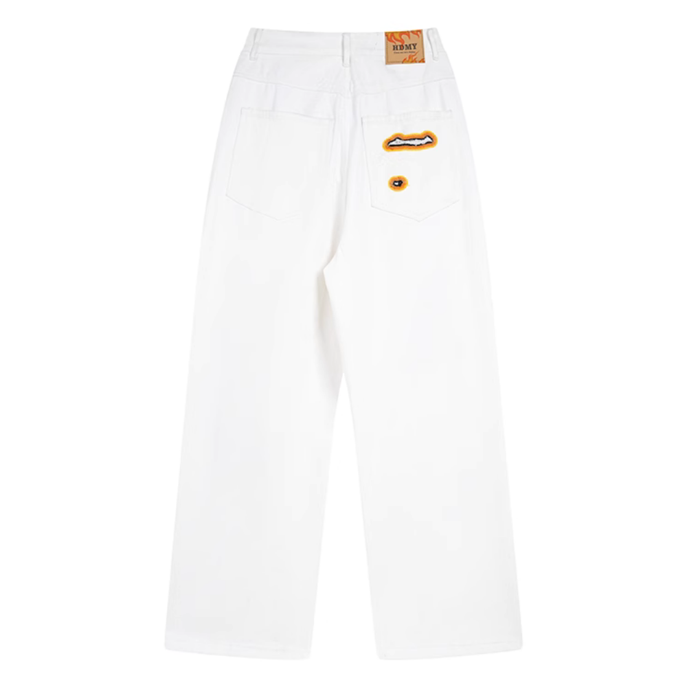 DF |Street Flame Ripped Jeans