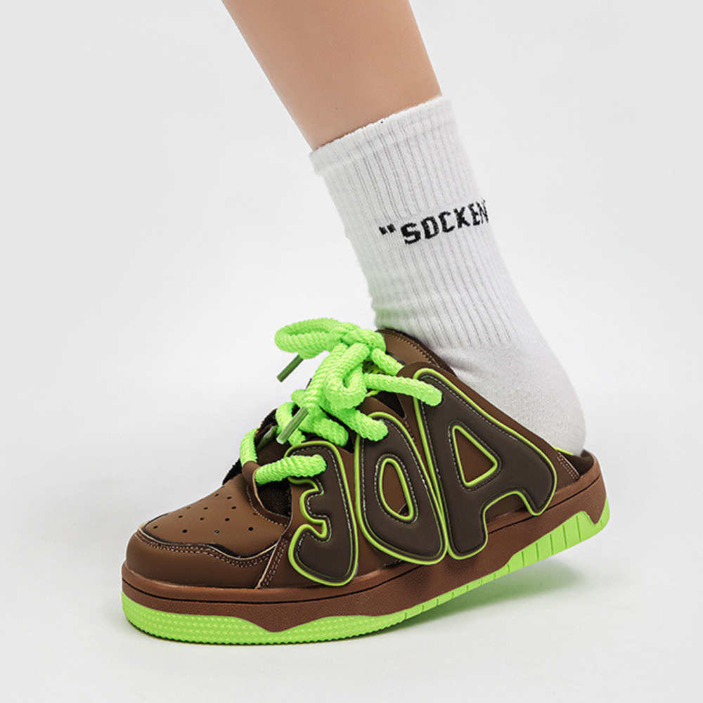 High Street Lettered Half Slip Shoes