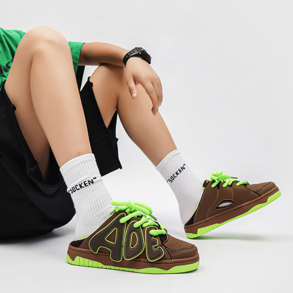 High Street Lettered Half Slip Shoes