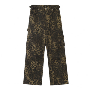 High Street Leopard Cargo Pants