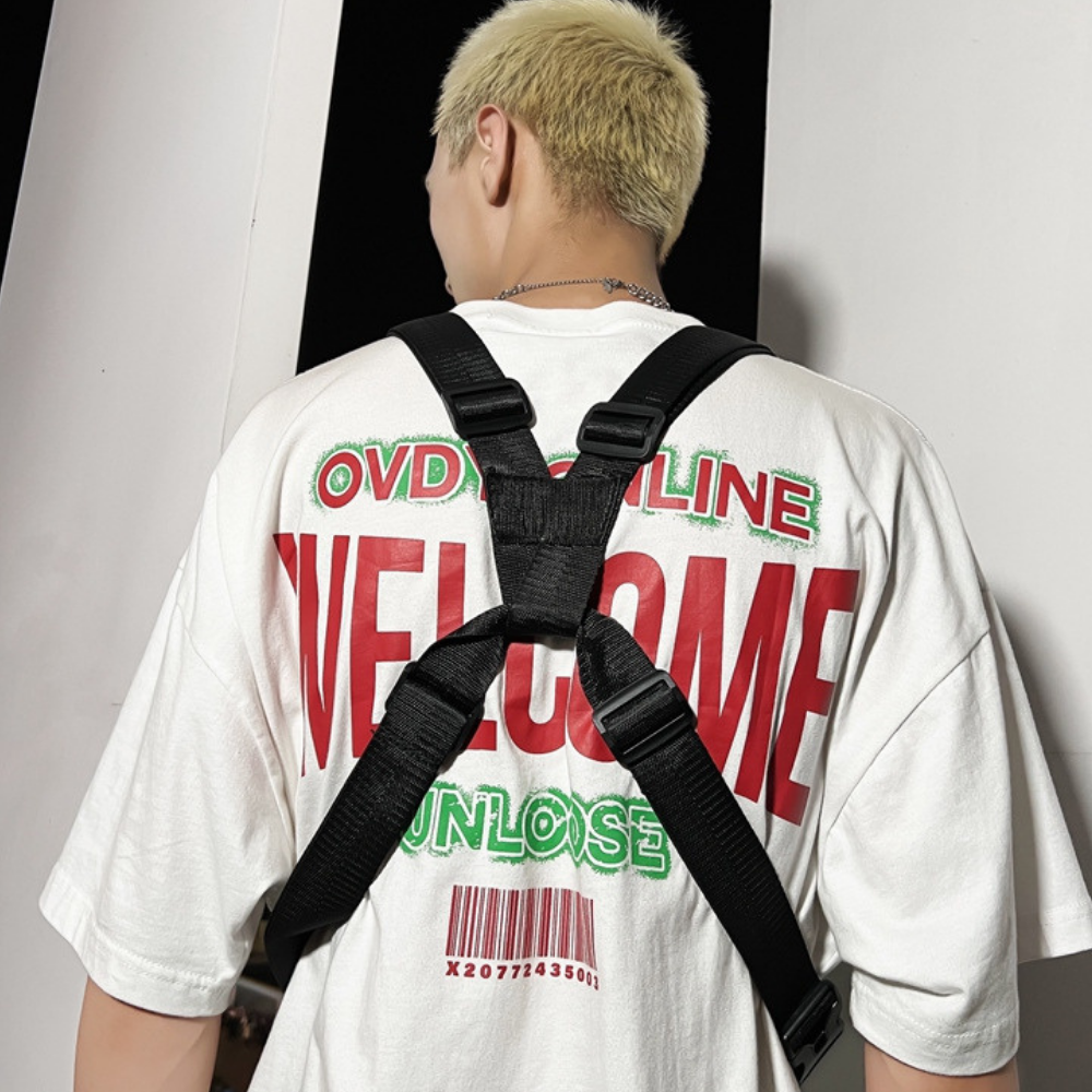 Functional Chain Oxford Vest Chest Bag