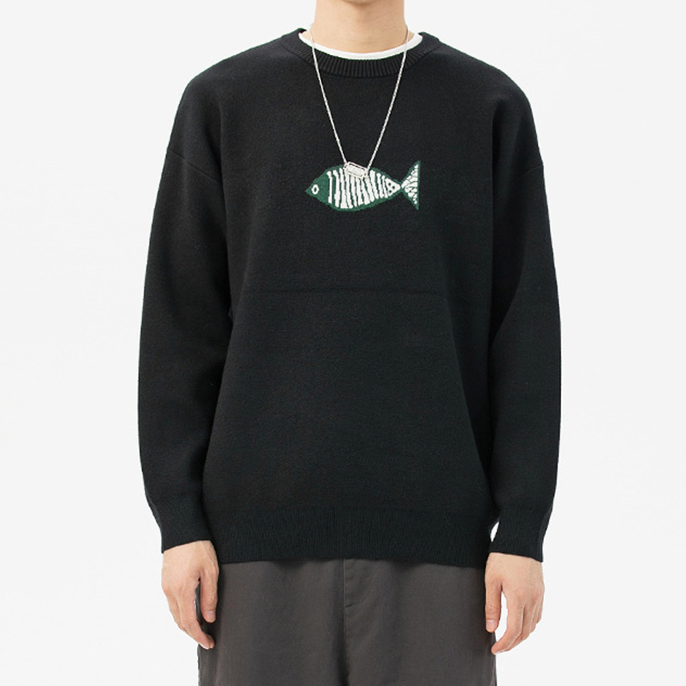 Simple Loose Fish Sweater