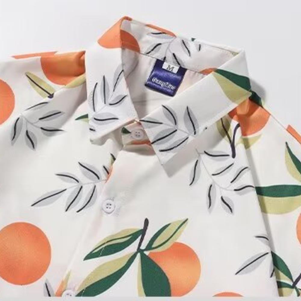 American Summer Orange Shirt
