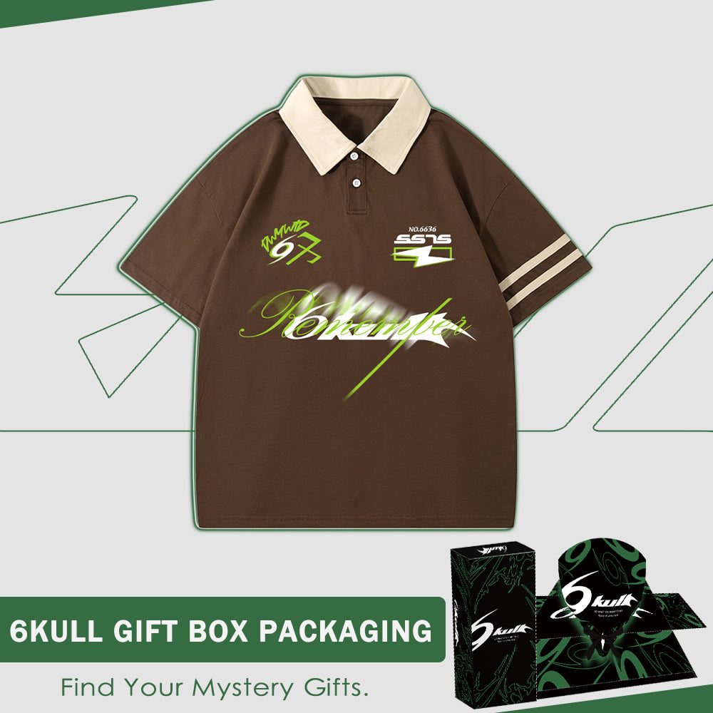 6Kull Classic Pattern Sport Polo Shirt