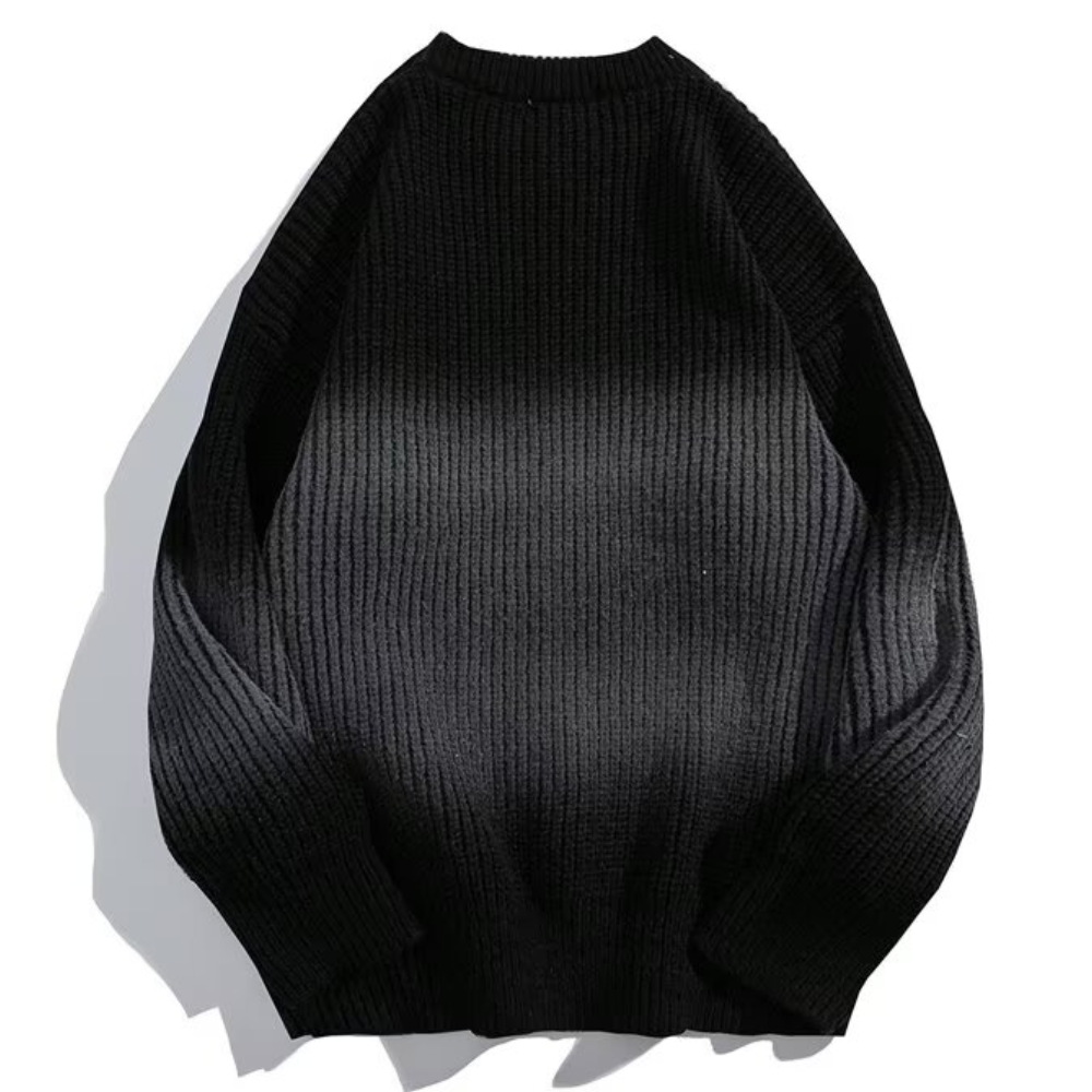 ⚡OOC' Contrast Letter Print Casual Knitted Sweater