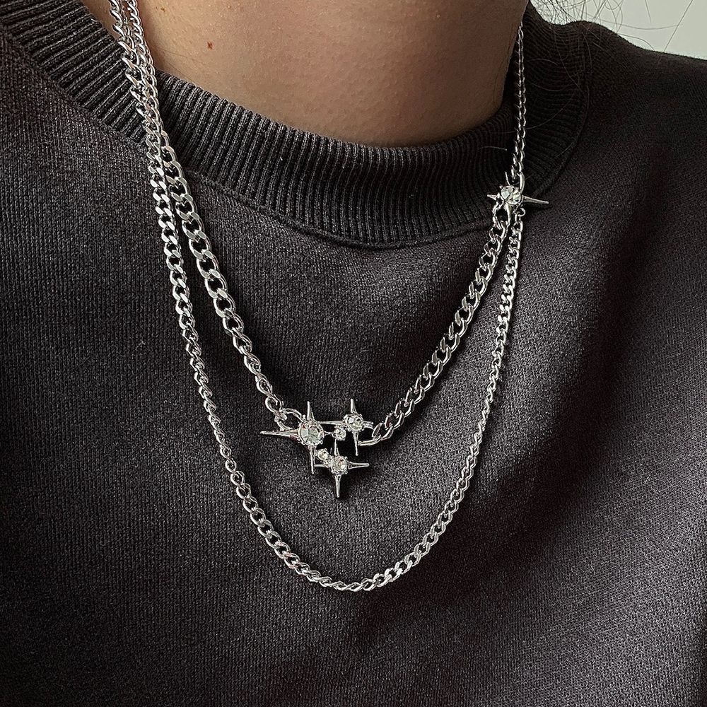 Urban Double Star Necklace