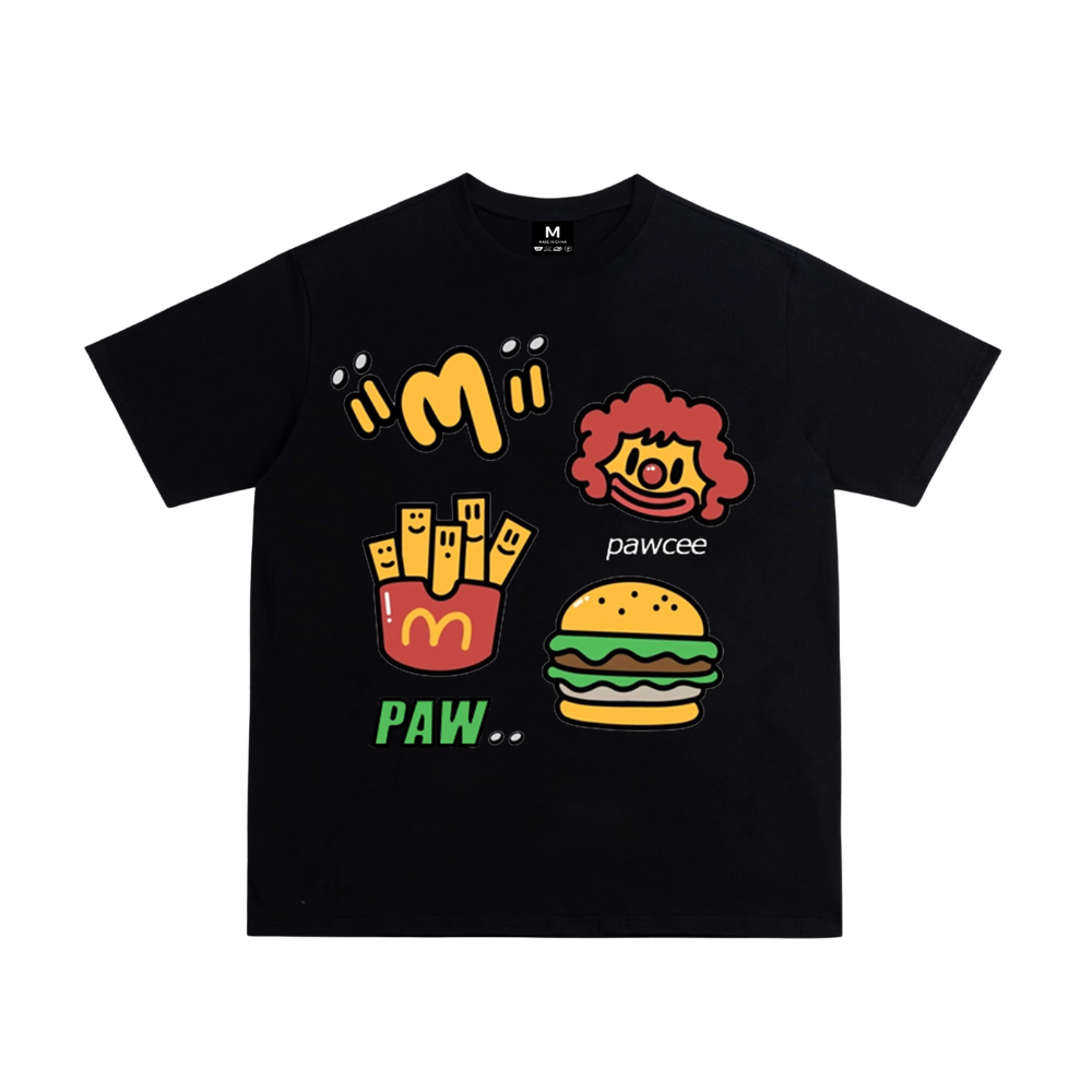 Retro Burger & Fries T-Shirt