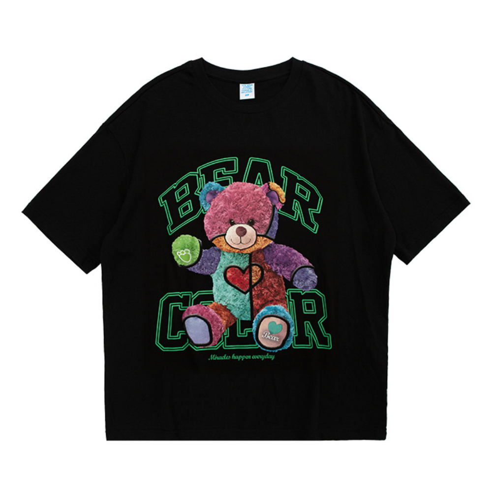 American Color Contrast Doll Bear T-shirt