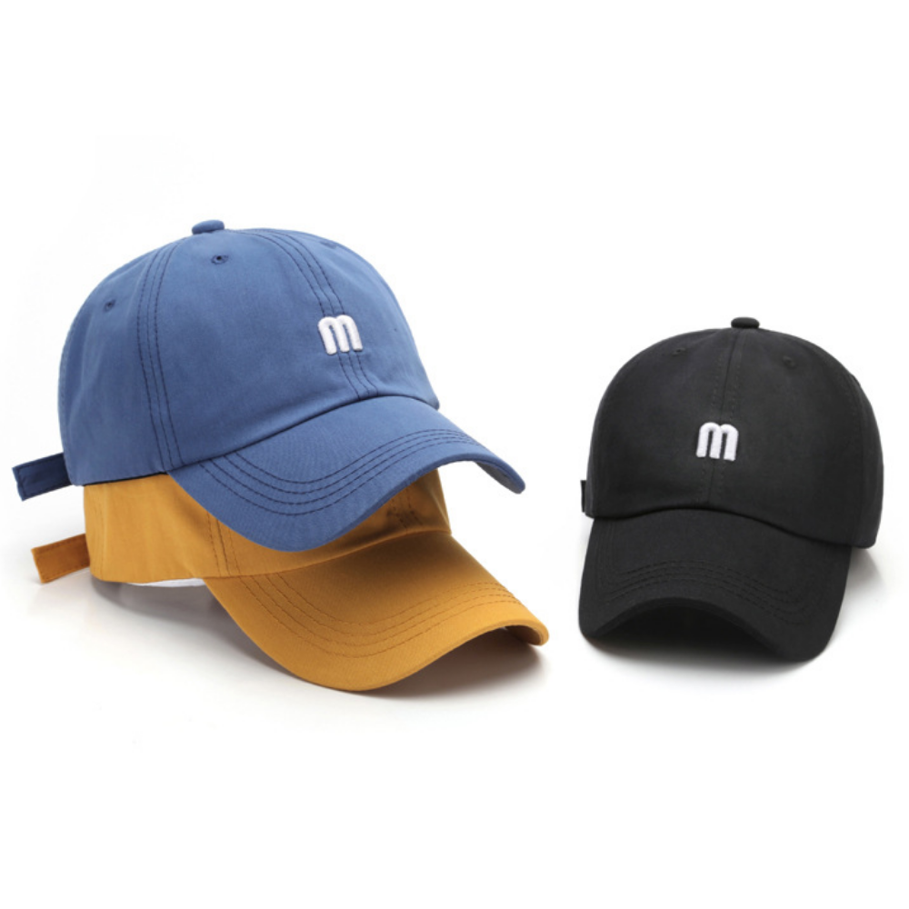Japanese M letter embroidered hat
