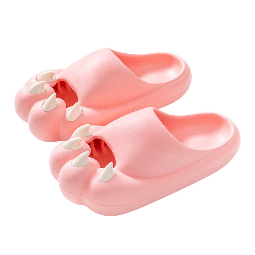 Cute Bear Paw Soft Slippers