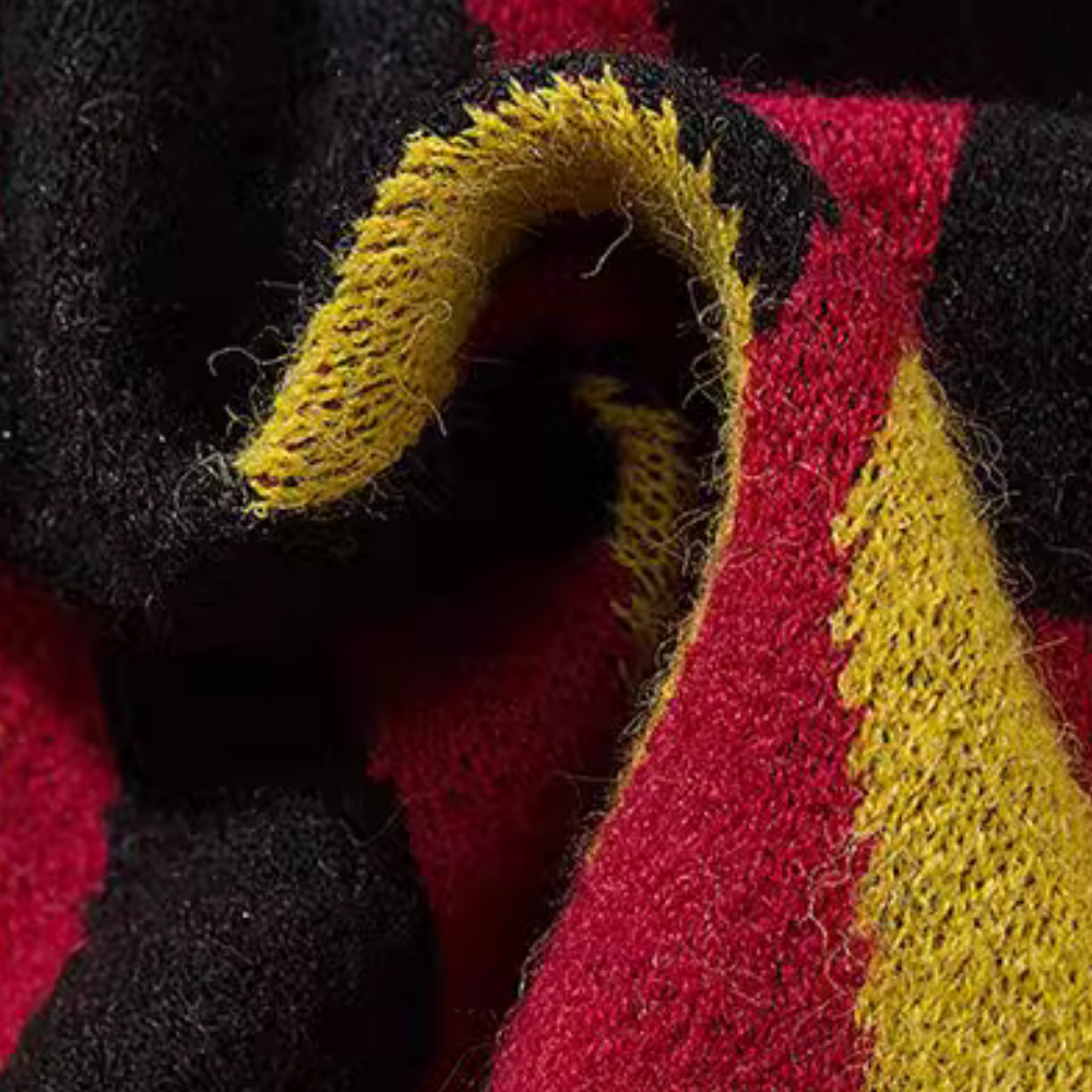 Street Flame Jacquard Embroidered Sweater