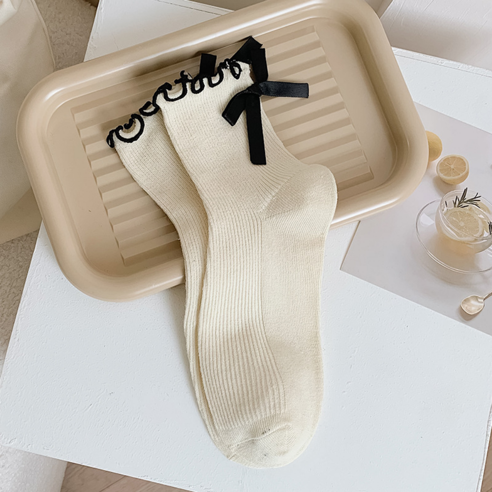 Simple Solid Color socks