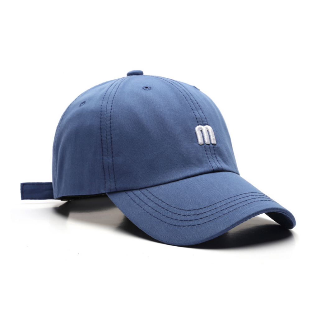 Japanese M letter embroidered hat