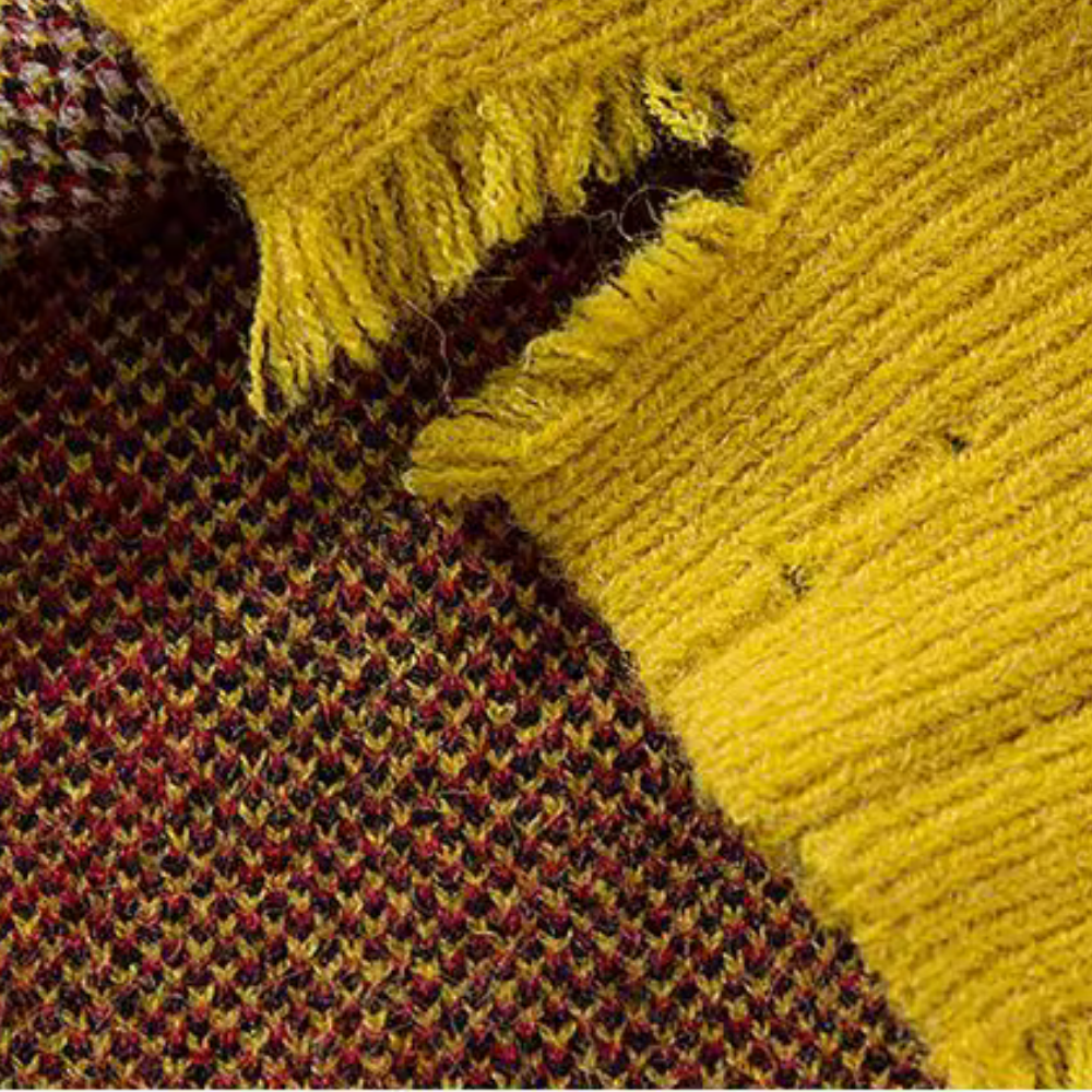 Street Flame Jacquard Embroidered Sweater