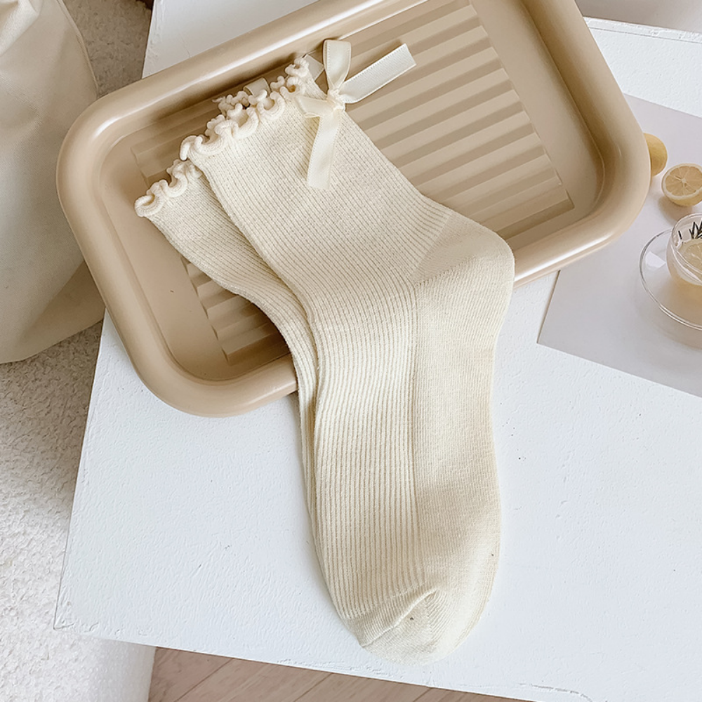 Simple Solid Color socks