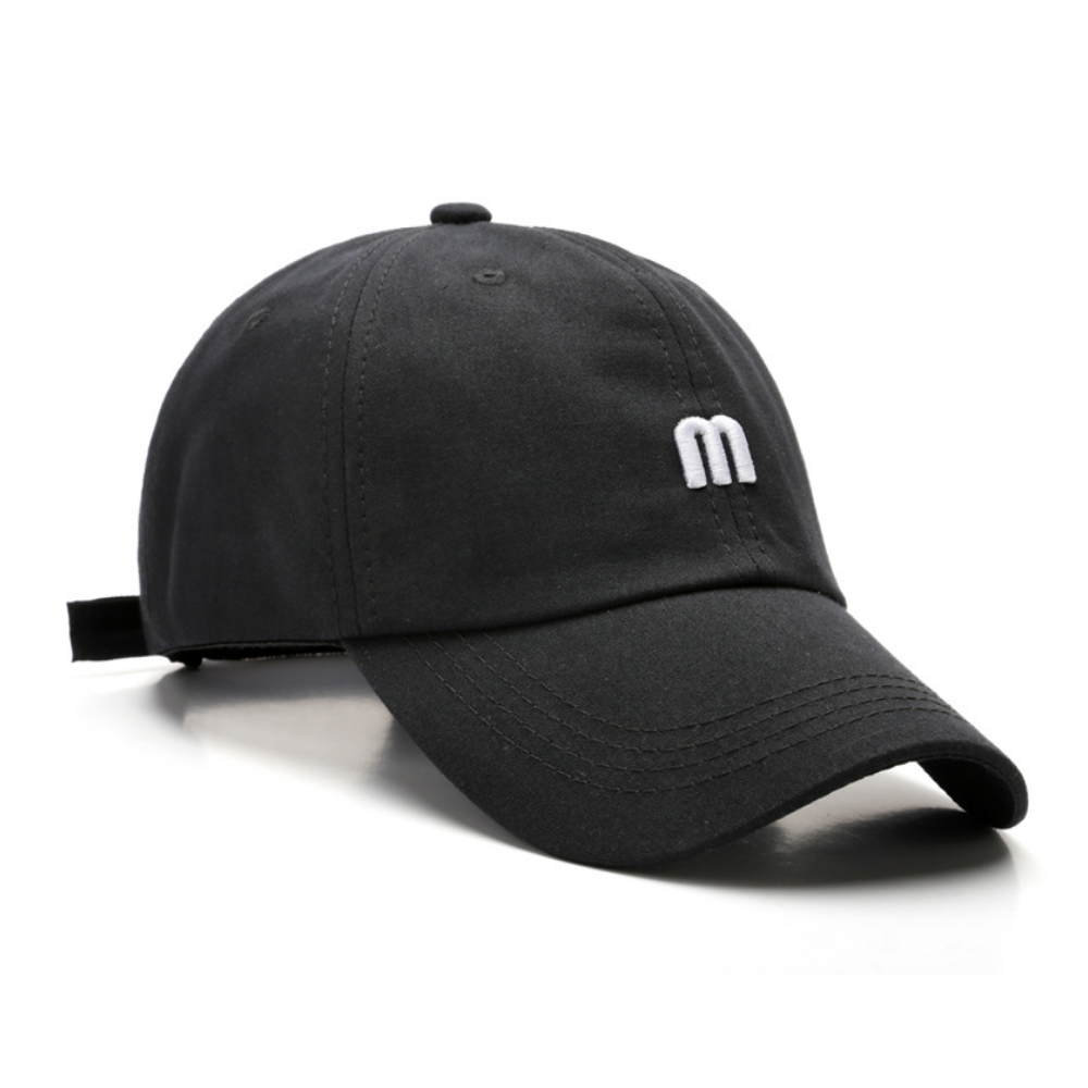 Japanese M letter embroidered hat