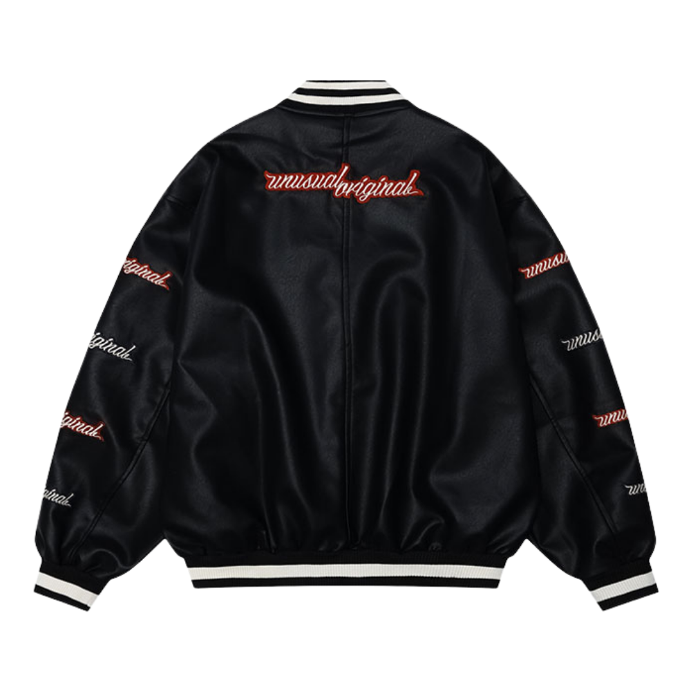 Design Letter Embroidered Baseball Jacket