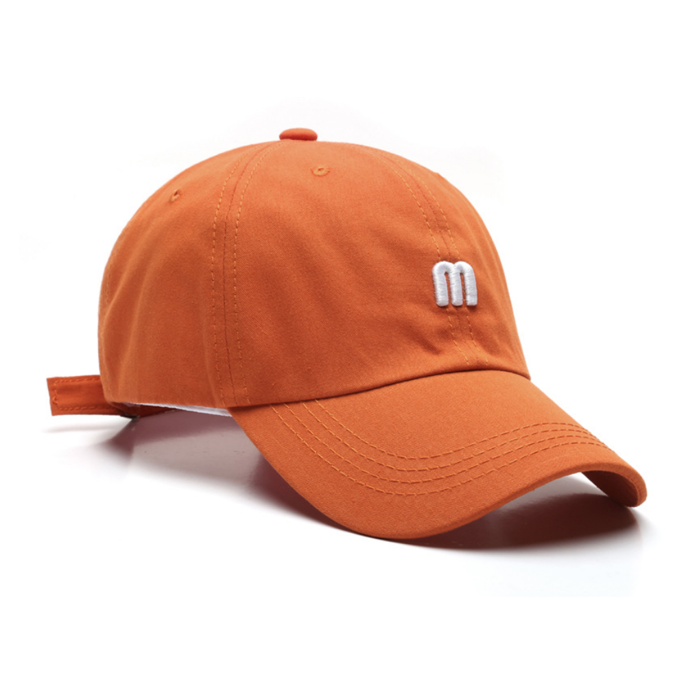 Japanese M letter embroidered hat
