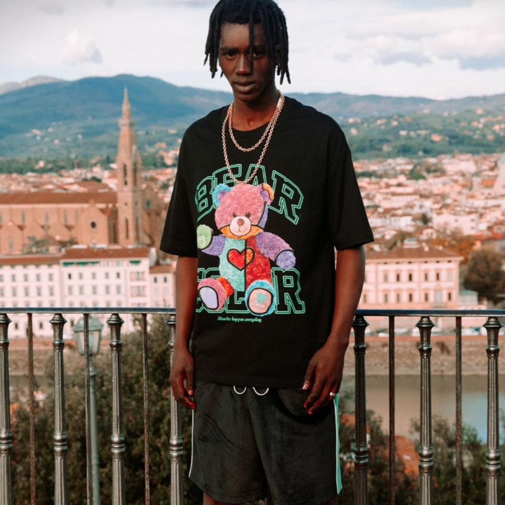 American Color Contrast Doll Bear T-shirt