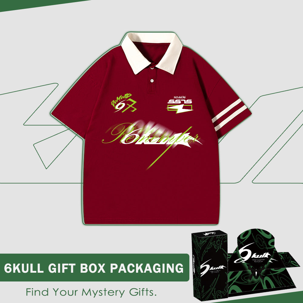 6Kull Classic Pattern Sport Polo Shirt