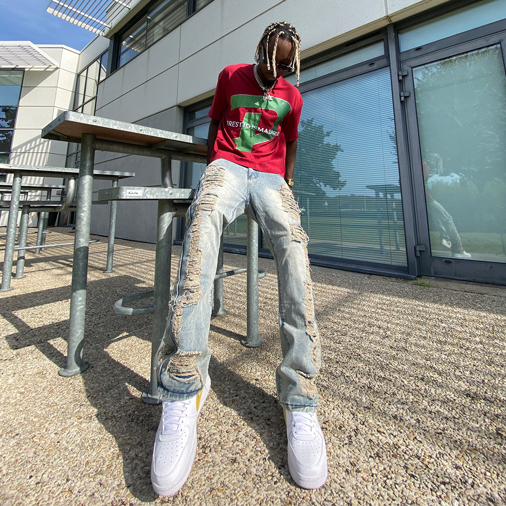 PM | Urban Letter Print Cotton T-shirt