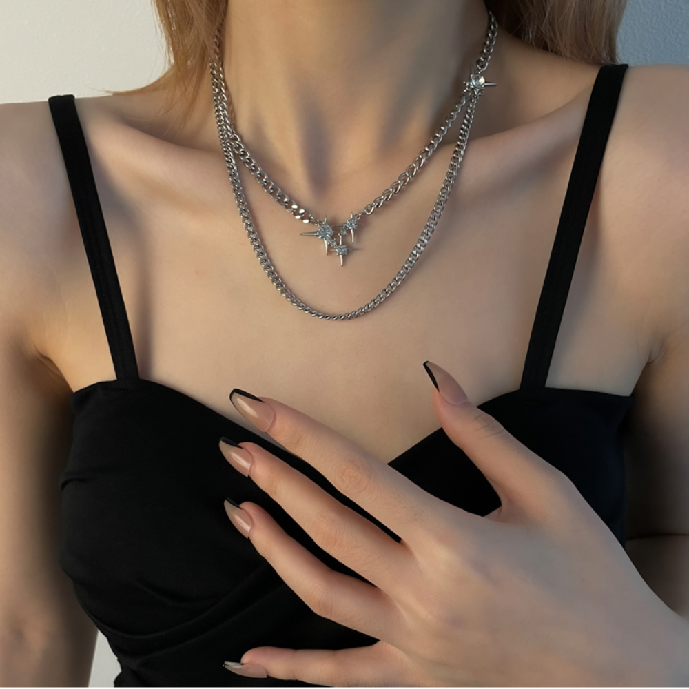 Urban Double Star Necklace