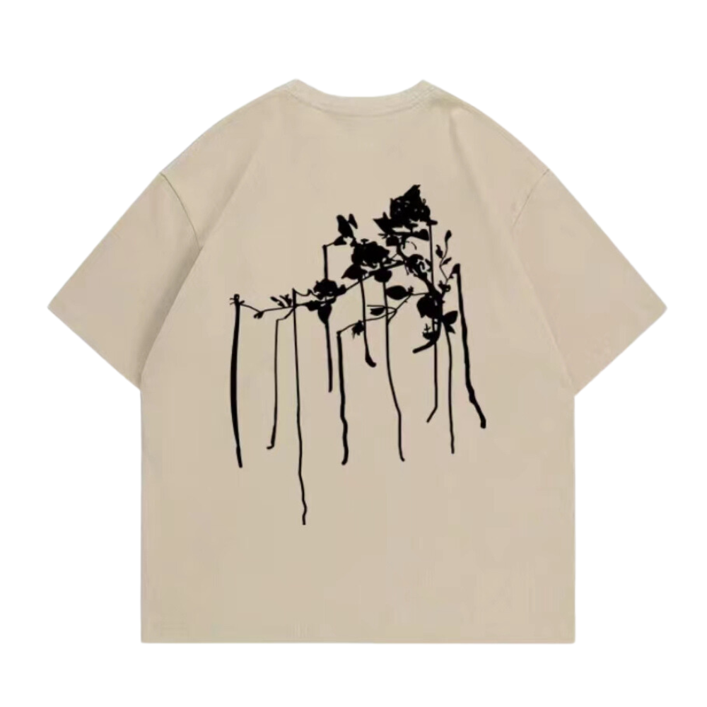 Minimal Ink Graphic Cotton T-shirt