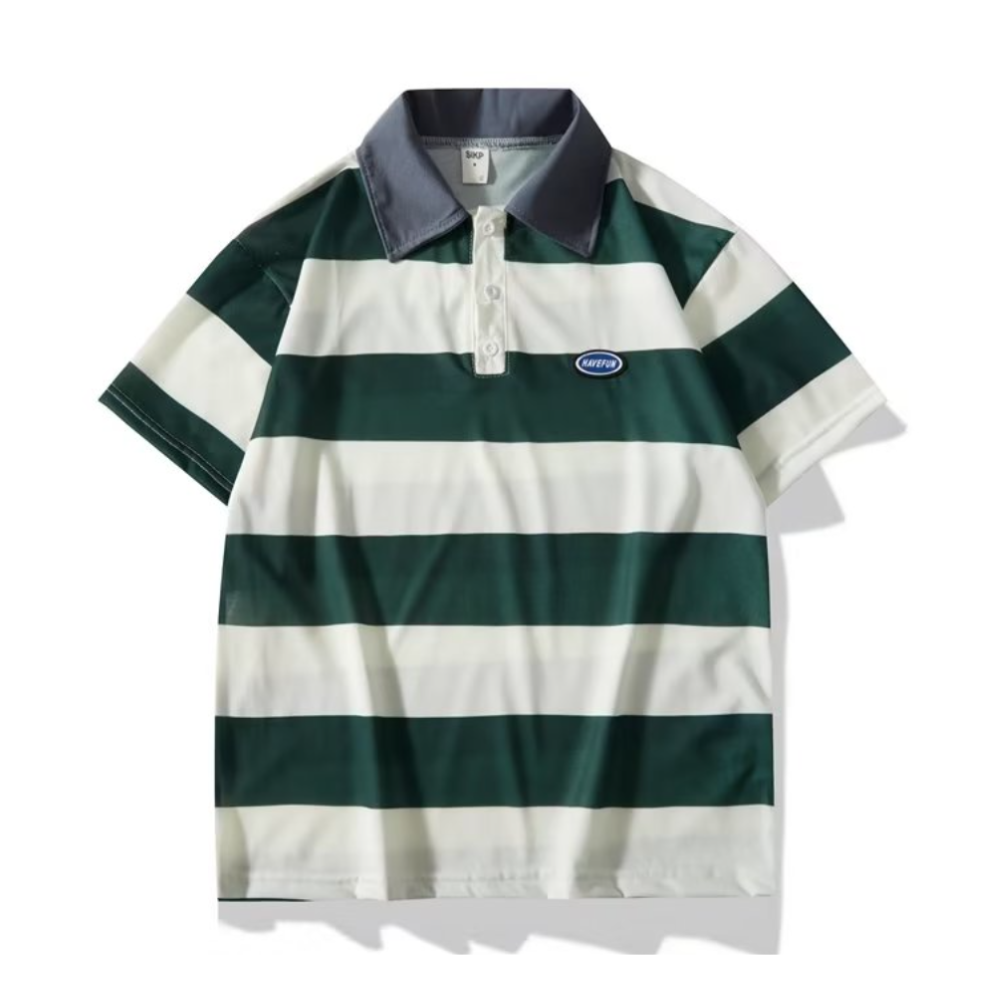 Japanese Contrast Polo Shirt