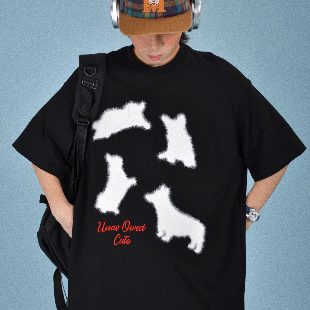 American Towel EmbroideRed Cat T-shirt