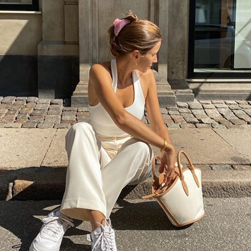 Women's Hot Girl Solid Color Halter Top