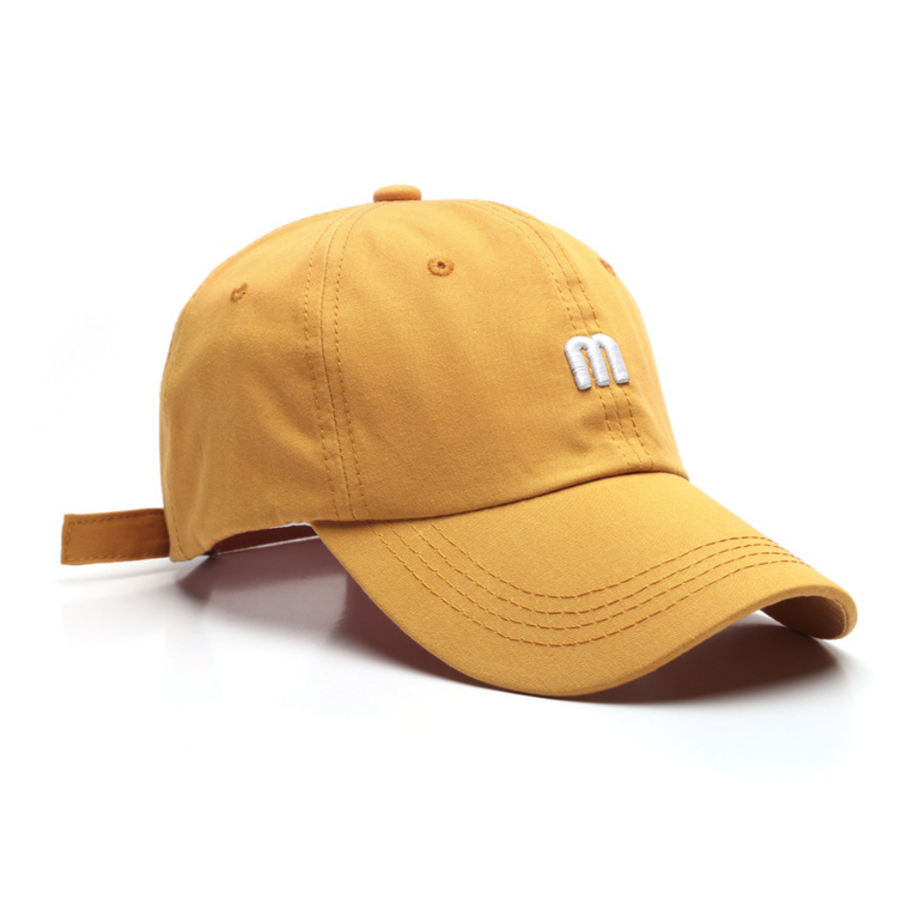 Japanese M letter embroidered hat