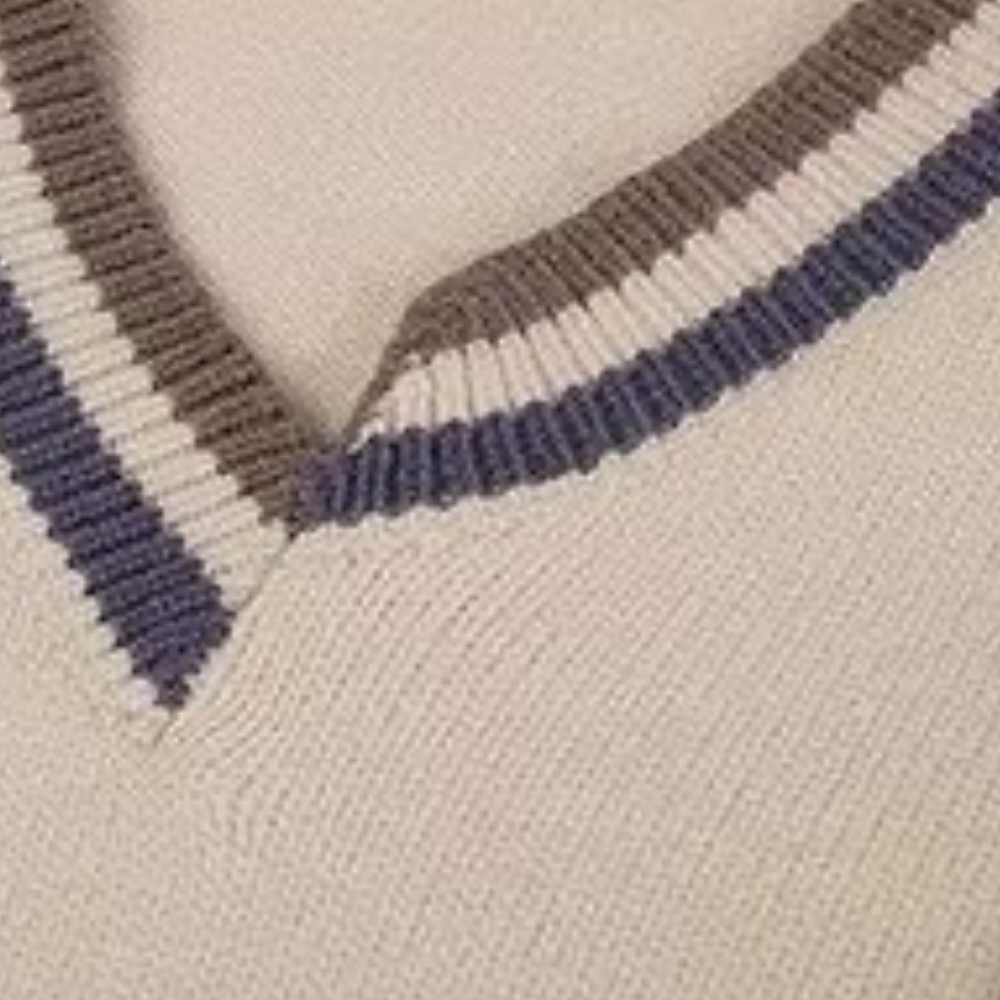 Preppy V-Neck Knitted Vest